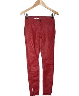 pantalon slim femme TEDDY SMITH 34 - T0 - XS Rouge