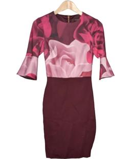 robe courte TED BAKER 34 - T0 - XS Rose