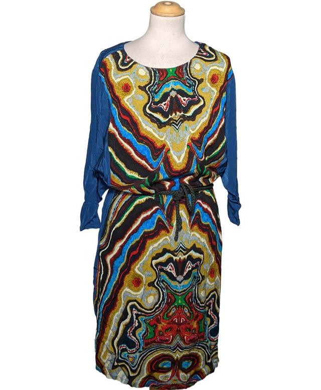 robe mi-longue DESIGUAL 36 - T1 - S Bleu