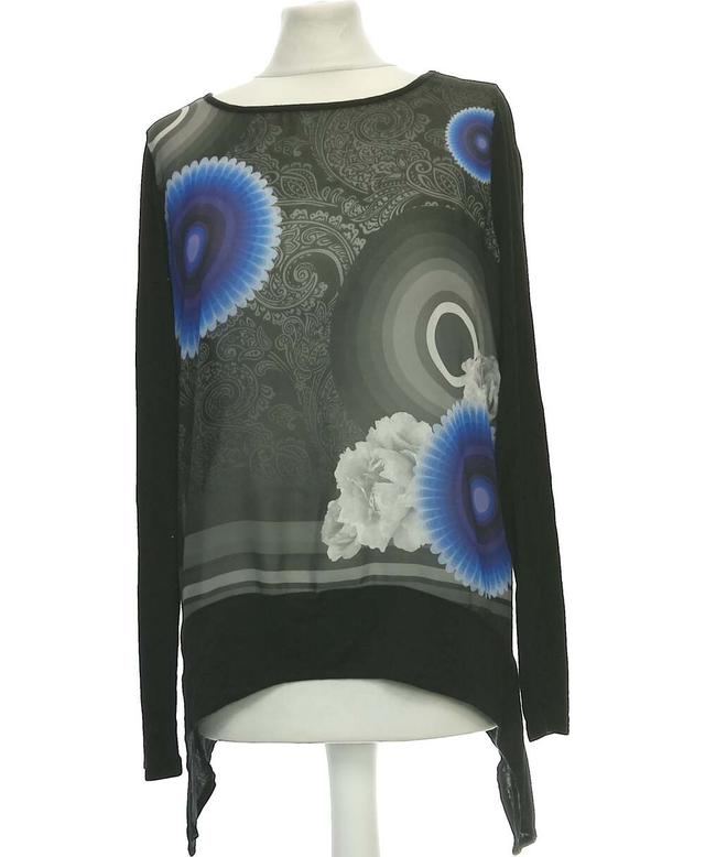 top manches longues DESIGUAL 38 - T2 - M Noir