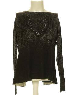 top manches longues DESIGUAL 36 - T1 - S Noir