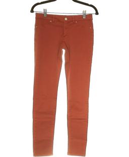 jean slim femme IKKS 34 - T0 - XS Rouge