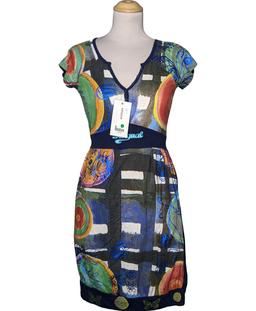 robe courte DESIGUAL 34 - T0 - XS Bleu