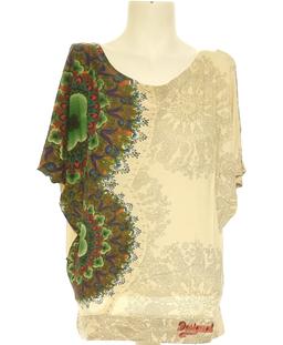 top manches courtes DESIGUAL 36 - T1 - S Beige