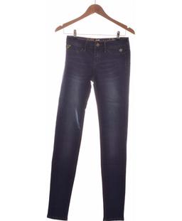 pantalon slim femme DESIGUAL 34 - T0 - XS Bleu