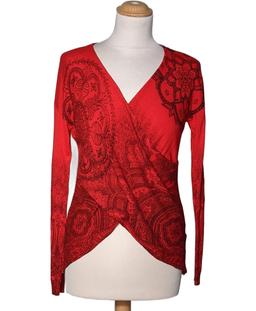 pull femme DESIGUAL 34 - T0 - XS Rouge