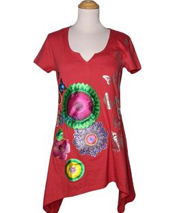 top manches courtes DESIGUAL 38 - T2 - M Rouge