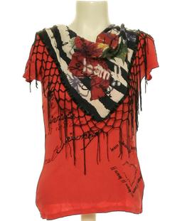 top manches courtes DESIGUAL 34 - T0 - XS Rouge