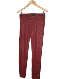 pantalon slim femme SCHOOL RAG 36 - T1 - S Rouge