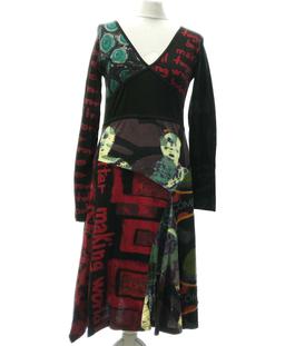 robe mi-longue DESIGUAL 38 - T2 - M Noir