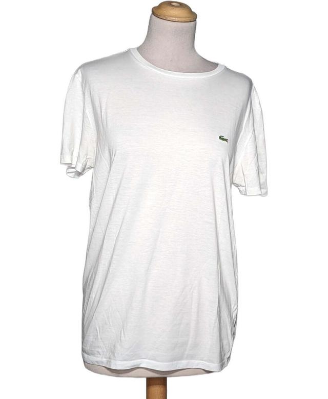 top manches courtes LACOSTE 40 - T3 - L Blanc