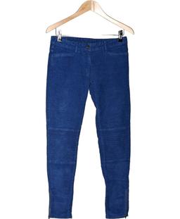 pantalon slim femme SANDRO 38 - T2 - M Bleu