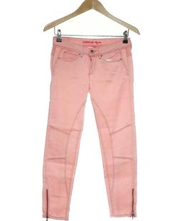 pantalon slim femme GUESS 34 - T0 - XS Rose