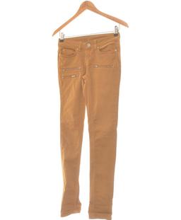 jean slim femme EKYOG 34 - T0 - XS Marron