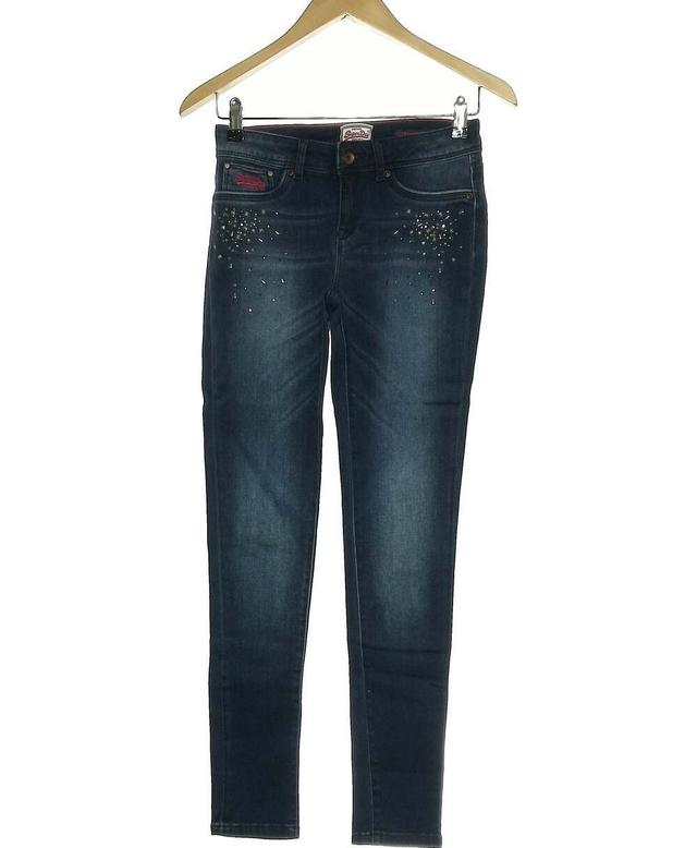 jean slim femme SUPERDRY 36 - T1 - S Bleu