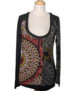 top manches longues DESIGUAL 38 - T2 - M Noir