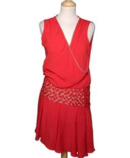 robe courte MAJE 36 - T1 - S Rouge