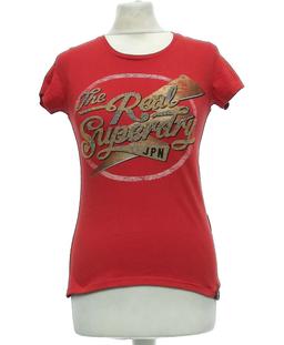 top manches courtes SUPERDRY 36 - T1 - S Rouge