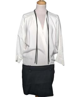 robe courte MAJE 36 - T1 - S Blanc