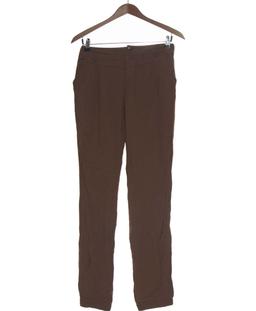 pantalon droit femme LA REDOUTE 34 - T0 - XS Marron