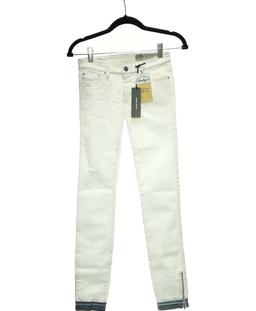 jean slim femme DIESEL 34 - T0 - XS Blanc