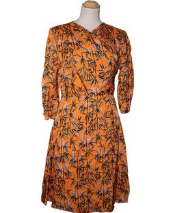 robe mi-longue CARVEN 40 - T3 - L Orange