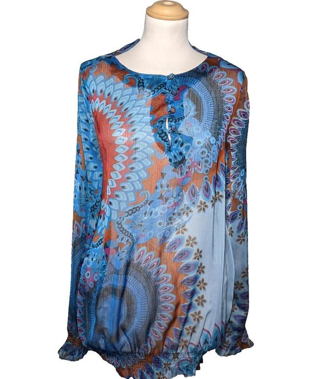 blouse DESIGUAL 34 - T0 - XS Bleu