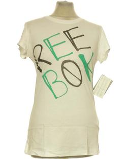 top manches courtes REEBOK 38 - T2 - M Blanc