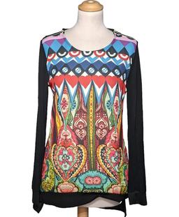 top manches longues DESIGUAL 38 - T2 - M Noir