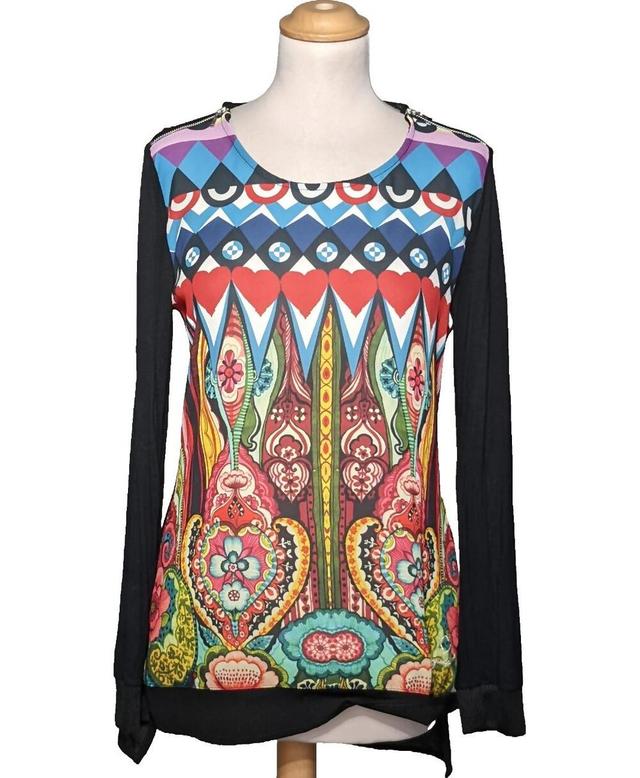 top manches longues DESIGUAL 38 - T2 - M Noir