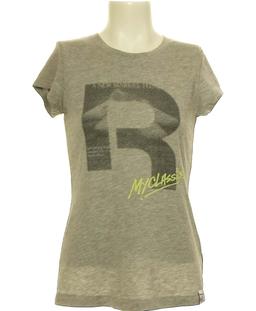 top manches courtes REEBOK 36 - T1 - S Gris