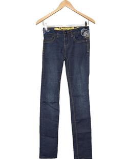 jean slim femme DESIGUAL 34 - T0 - XS Bleu