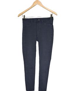 pantalon slim femme UNIQLO 34 - T0 - XS Bleu