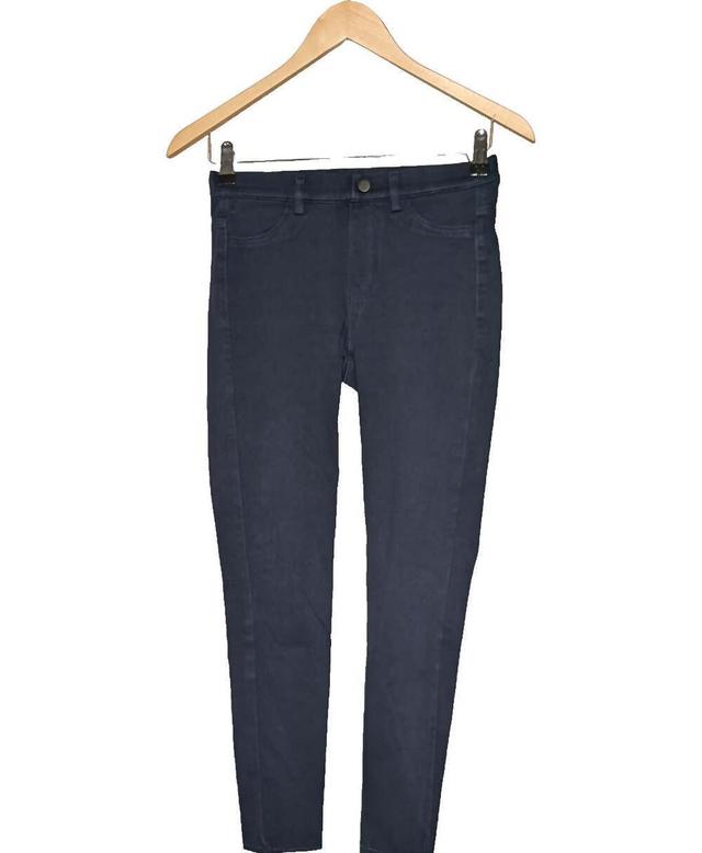 pantalon slim femme UNIQLO 34 - T0 - XS Bleu