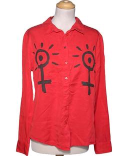 chemise DESIGUAL 38 - T2 - M Rouge