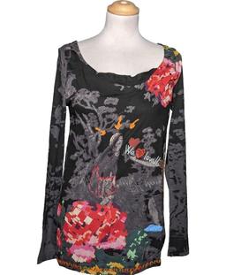 top manches longues DESIGUAL 38 - T2 - M Noir