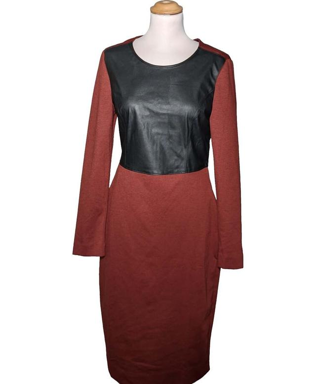 robe mi-longue BCBG MAX AZRIA 38 - T2 - M Marron