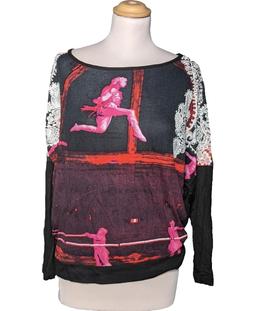 top manches longues DESIGUAL 38 - T2 - M Noir