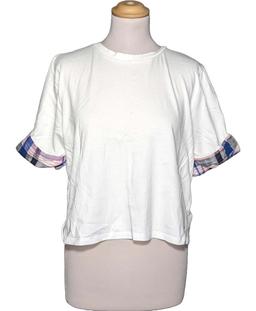 top manches courtes CLAUDIE PIERLOT 38 - T2 - M Blanc