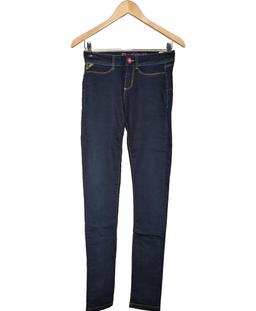 pantalon slim femme DESIGUAL 34 - T0 - XS Bleu