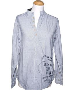 blouse DESIGUAL 36 - T1 - S Bleu