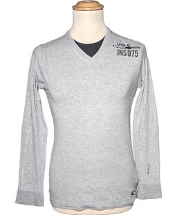 t-shirt manches longues JACK AND JONES 36 - T1 - S Gris