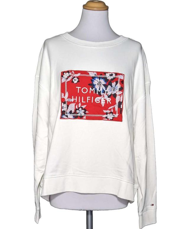 sweat femme TOMMY HILFIGER 42 - T4 - L/XL Blanc