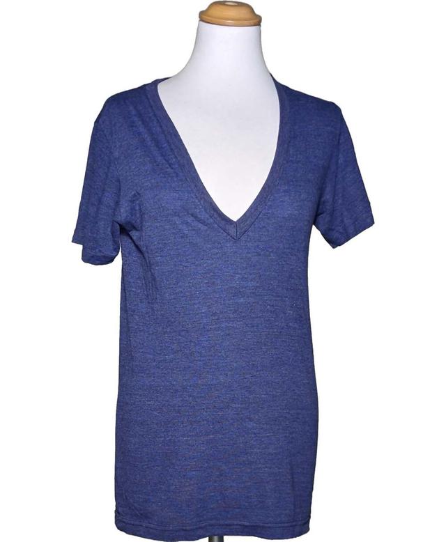 top manches courtes AMERICAN APPAREL 34 - T0 - XS Bleu