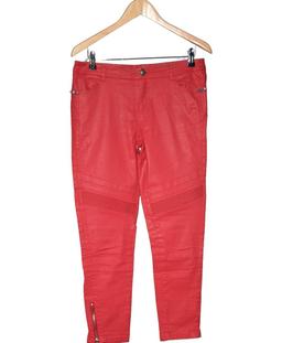 jean slim femme IKKS 40 - T3 - L Rouge