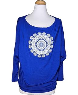 top manches longues DESIGUAL 36 - T1 - S Bleu