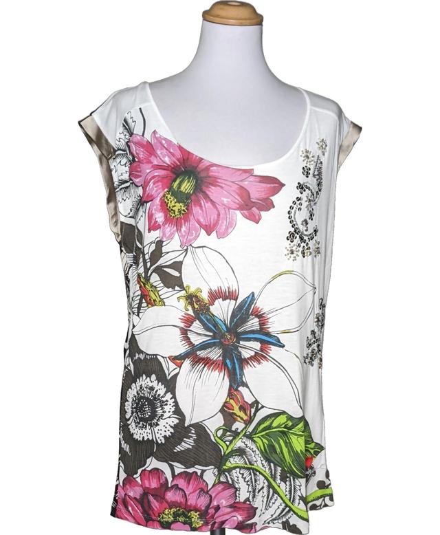 top manches courtes DESIGUAL 36 - T1 - S Blanc