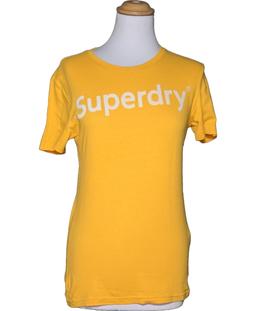 top manches courtes SUPERDRY 36 - T1 - S Jaune