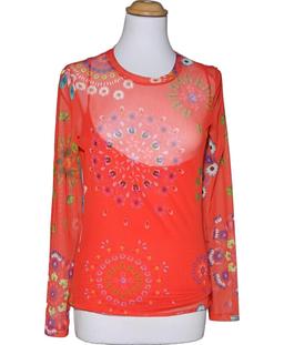 top manches longues DESIGUAL 38 - T2 - M Rouge