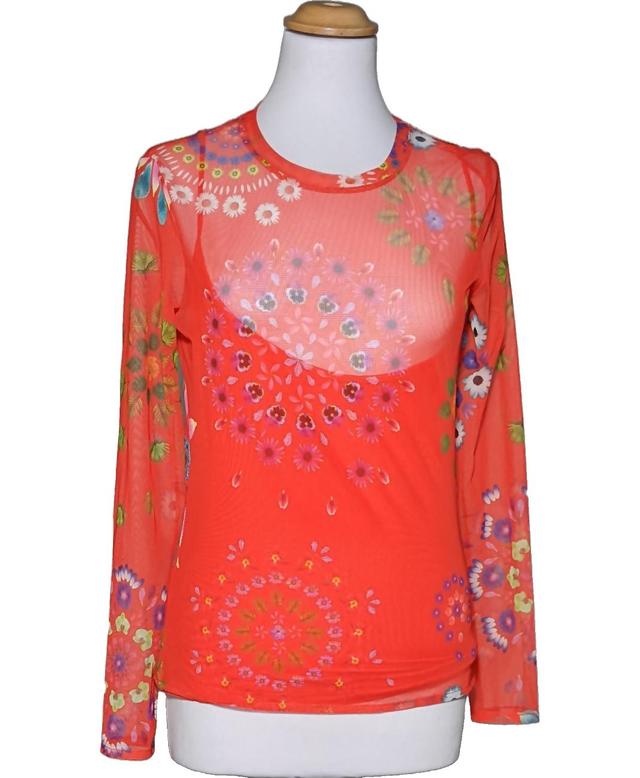 top manches longues DESIGUAL 38 - T2 - M Rouge